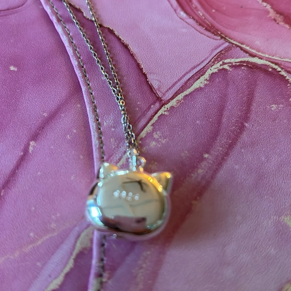 Hello Kitty Silver Tone Necklace